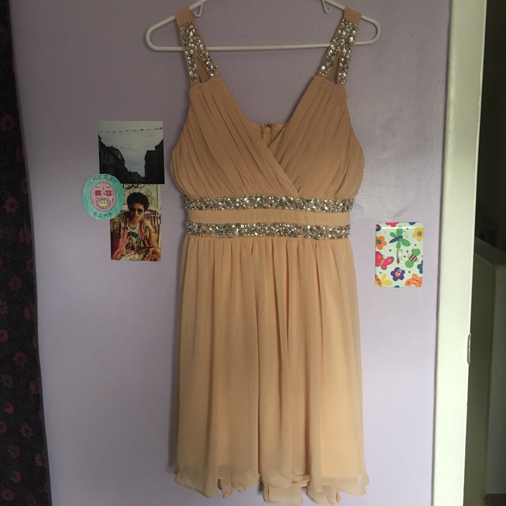 Baby pink formal dress